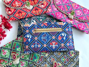 Fabric Clutch Purse Women's Handbag Wholesale Indian Wedding Favor Trending Bulk Party Return Gift for Guests Bridesmaid <strong>Pouch</strong> - Product Image 6