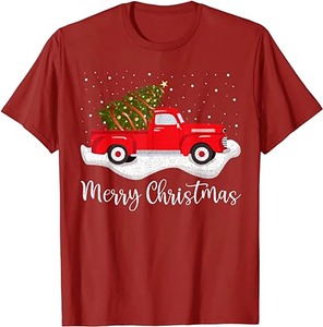 2025 yeşil noel T-shirt aile çocuklar toptan grafik noel erkek t-shirtü baskı komik Led Merry Christmas T-shirt - Product Image 5