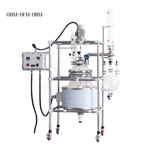 10L 50L実験室用球状ガラス原子炉化学混合反応器自動攪拌モーター - Product Image 1