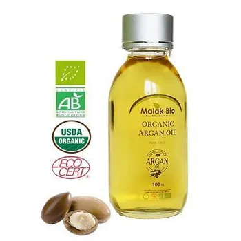 Malak bio-100% óleo de argan puro, para cabelo, rosto, pele e unhas-usda certificado de marrocos, hidratante frio e natural