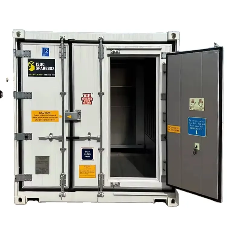حاويات الثلاجة المختلفة المخصصة وغير القياسية الحاويات الثلاجة البيضاء من الفولاذ متعدد الأبعاد ولون الوزن