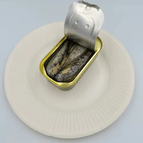 Ikan sarden kaleng 125g klub dapat/Sardin kaleng dalam minyak saus tomat, air asin dengan harga pabrik