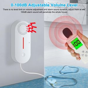 Daytech 100dB Wifi Tuyaスマート製品サウンドとライトウォーターイマージョンセキュリティアラーム水漏れセンサーホーム検出 - Product Image 6