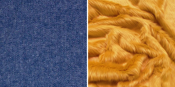 Denim azul y piel de oro