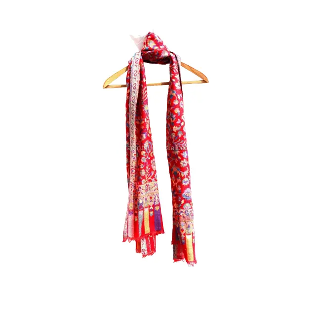 Neu Ankunft hand gewebte Kaschmir Sift Lamm wolle mit mehrfarbigen Schal Stola für Frauen tragen verwendet niedrige Preise