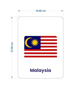 SPARTAN KIDS World Country Flags 2nd Edition 27 Easy Fun Early Learning Flash Cards 1-6 Years Cognitive Development of Baby Kids - Product Image 2