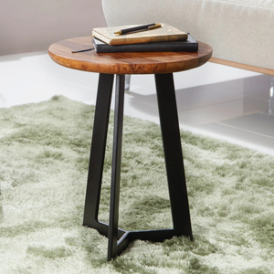 优雅的C形茶几，带铁框堆叠嵌套咖啡桌，用于客厅沙发床头卧室 - Product Image 6