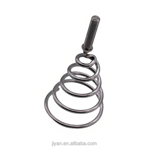 Albero miscelatore a spirale lavorato a CNC personalizzato con manico filettato per miscelazione industriale - Product Image 2