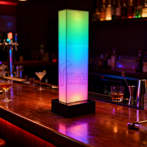 RGB negozio supermercato LED acrilico cubo scatola chiara insegne pubblicità scatola luminosa per interni Led cubo quadrato - Product Image 1