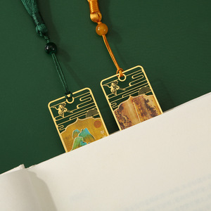 古金属书签展示中国金属礼品之美可定制中国特色 - Product Image 5
