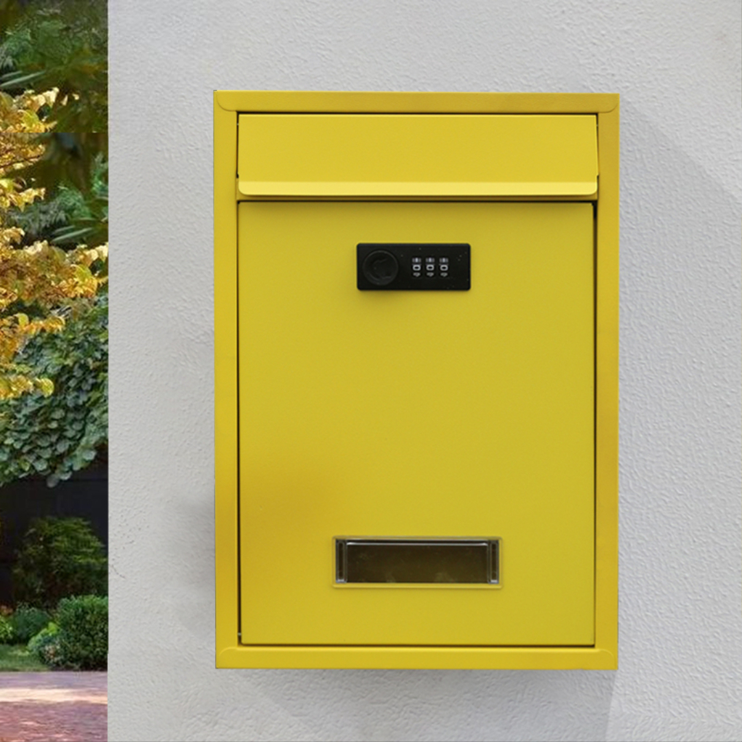 Candado de combinación amarillo limón