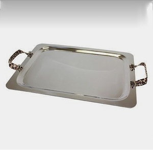 现代设计方形托盘金色金属厨具家庭酒店餐厅时尚食品托盘 - Product Image 6