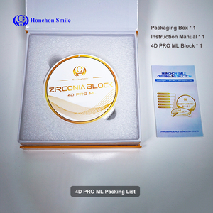 Honchon 4D Pro Disco de nha khoa CAD cam phay <span class=keywords><strong>Zirconia</strong></span> gốm khối trống giá nhà sản xuất upcera nha khoa <span class=keywords><strong>Zirconia</strong></span> khối - Product Image 5