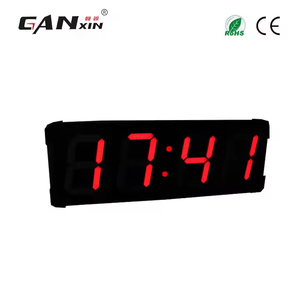GO4T-8R Ganxin on door sport 8 pollici 4 cifre orologio da parete digitale Logo personalizzato materiale metallico funzione di calendario per uso ufficio - Product Image 3
