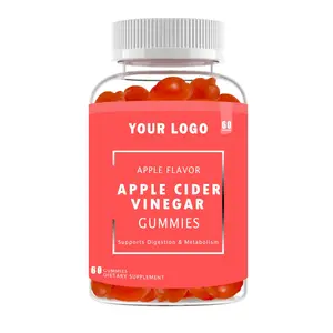 Healthcare supplement weight loss vitamins gummy 750mg Sugar Free Digestive Weight Loss Vitamins Apple Cider Vinegar Gummies