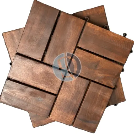Venda quente 2023 Premium Eco-Friendly Acacia Flooring e transformar seu pátio com bloqueio de VietWood Wood Deck Tiles