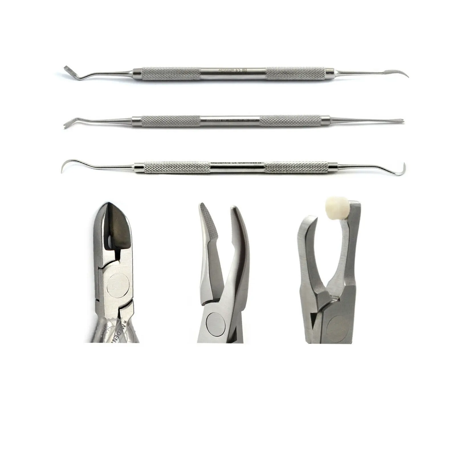 Alicate de remoção de fita para braços molares, kit de prendedor de fita para cirurgia ortodôntica, prendedor de fita para remoção de fita de dentes