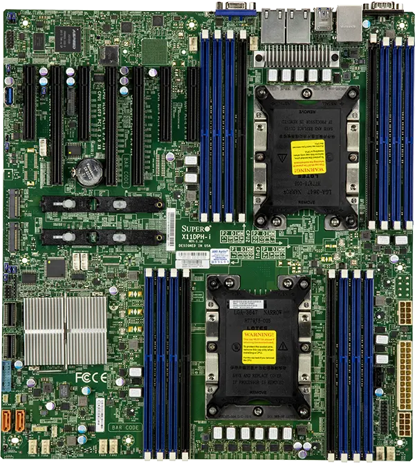 Supermicro X11DPH-I-B Dual LGA3647/ Intel C621 DDR4 SATA3&USB3.0 EATX Server MB