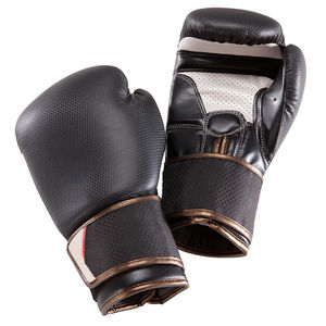 Guantes de boxeo de cuero impermeables de alta calidad con diseño de malla de soporte de muñeca de gancho y bucle - Product Image 1