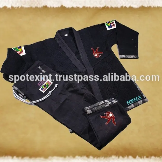 Uomo donna BJJ GI brasiliano JIU JITSU GI BJJ uniforme KIMONO cintura libera adulto CHIDERN e uniforme perlweave UNISEX