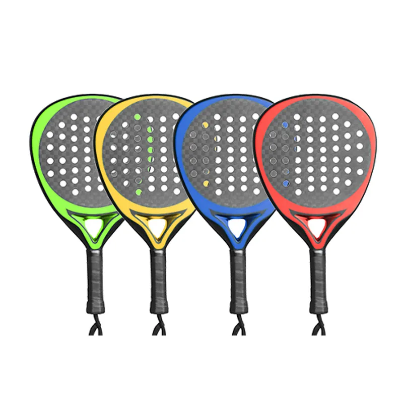 Racchetta da tennis paddle/padel in fibra di carbonio di alta qualità con stampa personalizzata racchetta da tennis con design migliore e durevole racchette da paddle personalizzate all'ingrosso