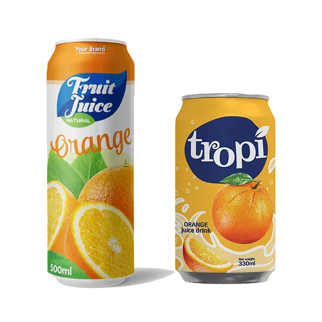 Atacado/Private Label Natural Purê Suco De Fruta De Laranja Do Vietnã em 330ml Design Sem Enlatados-Amostra Grátis