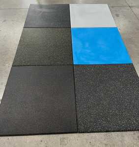 Rubber Tile <strong>Epdm</strong>+Sbr Non-Toxic 100x100x2 <strong>Cm</strong> (17+3) Suitable for All Kinds of Indoor Sports Hall No Dispersion Antibacterial - Product Image 3