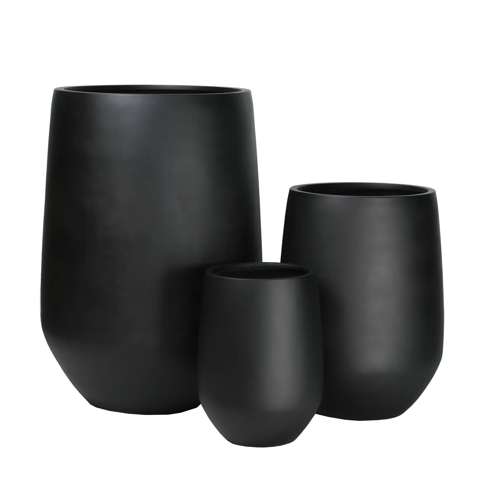 Melhor design de vasos de plantas 2020 natural cinza vaso plantador de jardim polystone de alta qualidade feitas no Vietnã