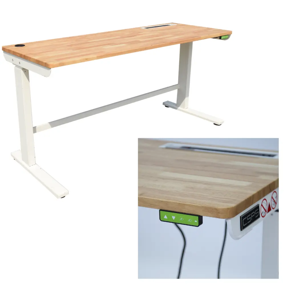 Bureau debout électrique réglable Magasin de mobilier de bureau Atelier Bureau de levage réglable sans plomb Table debout