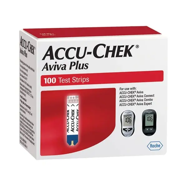 Accu-Chek Aviva Plus Bandelettes de test de glycémie 100CT Comptes CT