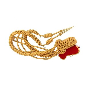 Bando üniforma omuz kordonları Aiguillettes Aglet ipuçları için yüksek kaliteli Aiguillette elbise omuz kordon