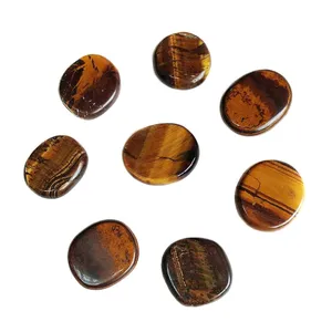 En çok satan kaplan gözü akik stres taşı yarı değerli kristal yeşim kan basıncı şifa kuvars stres taşı zanaat için - Product Image 1