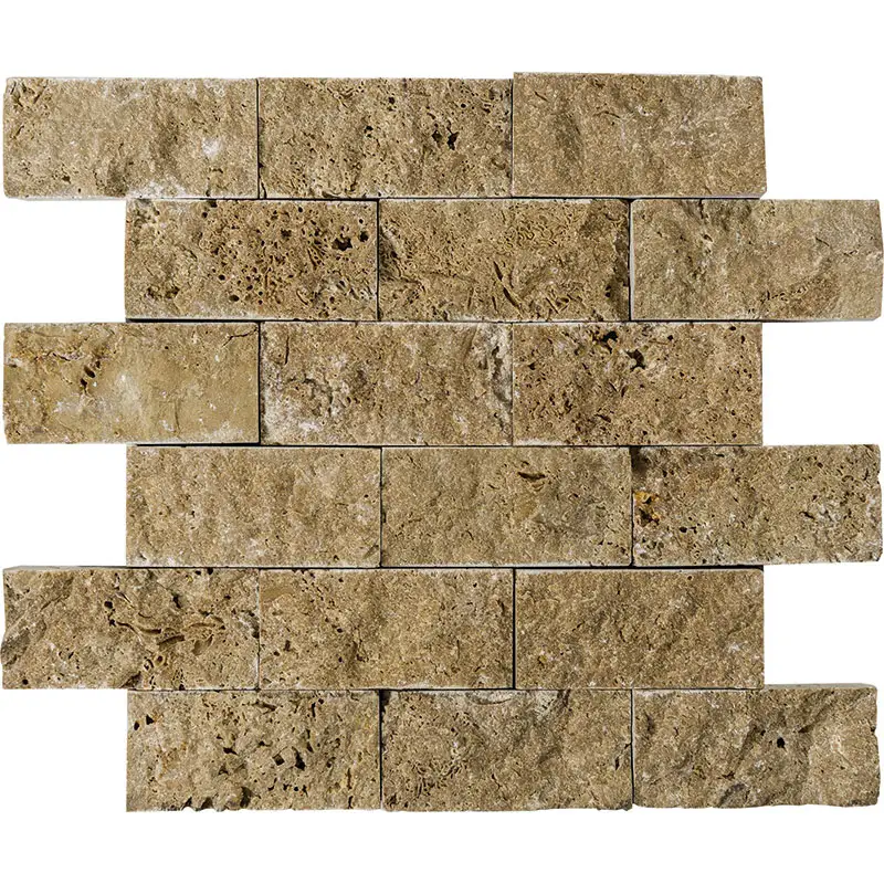 Best Quality Splitface Noce Travertine Marmax Marble OEM Product 2cm 4" and 6" Random