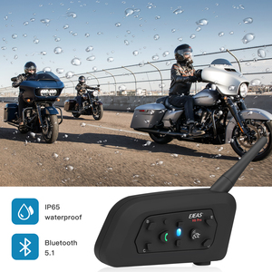 Ejeas V6 Pro 6 jinetes motocicletas sistema de intercomunicación intercomunicador simultáneo y música moto intercomunicador - Product Image 6