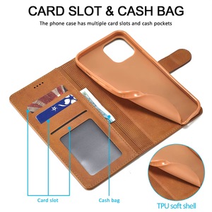 磁気スタンドレザー財布フリップカバー携帯電話ケースiPhone用PUフォンバッグギャラクシーケースポーチピクセル用