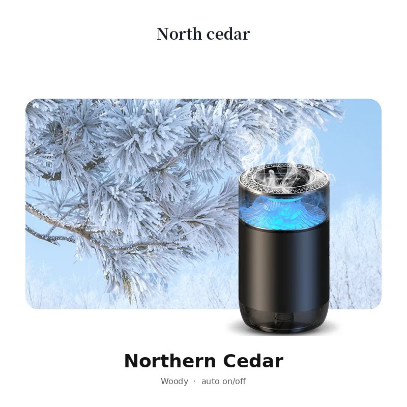 P51-northern snow cedar diffuser-4 light modes-auto on/off with