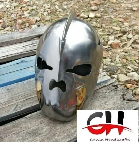 18GA cavaliere medievale Halloween visiera armatura casco.