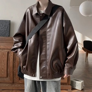 2024皮夹克低价高品质黑色泡沫夹克冬季男士皮夹克批发价便宜 - Product Image 6