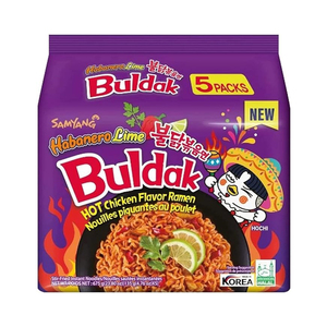 卸売ラーメンSAMYANGG Buldakホットチキンハバネロライムフレーバーラーメン135g