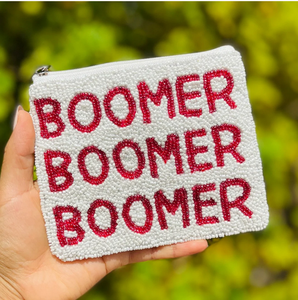 New Women's Trendy Coin Boomer Sooner Gameday Beaded Coin Purse for Women Handmade Beaded Coin <strong>Pouch</strong> - Product Image 2