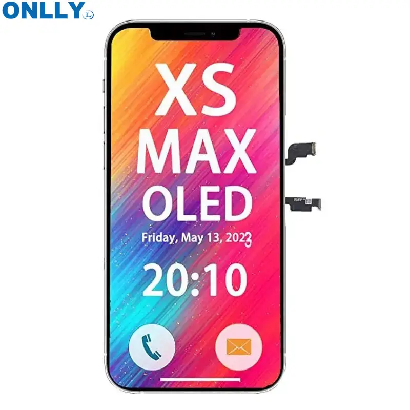 IPhone xs max GX YK oled ekran mobil yedek parçalar için yüksek kalite lcd yedek tertibat ekran
