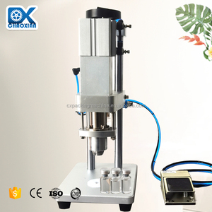 Taşınabilir pnömatik 3 ml Amber cam ampuller 18MM Diam Crimper flakon alüminyum kap mühürleme makinesi - Product Image 4