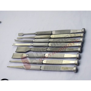 Tebbetts Nasal Osteotomes (8 Pcs) Medical-Grade Tools for Rhinoplasty &amp; Bone Contouring - Product Image 1