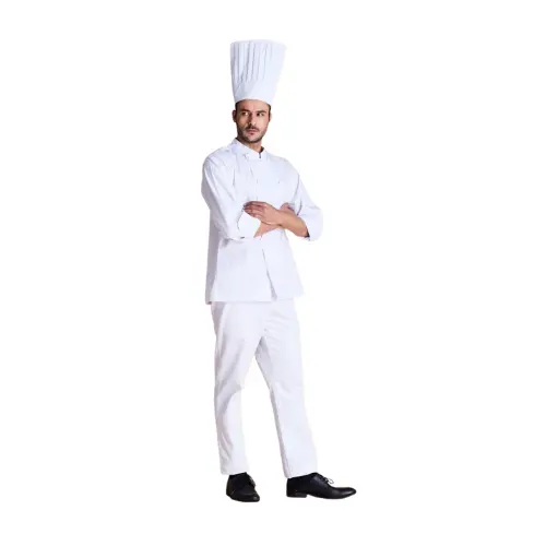 Abbigliamento da cucina classico doppio pilastro manica lunga cappotti da Chef uniforme con TEFLON e tecnologia COMFOR-TECH per uomo e donna