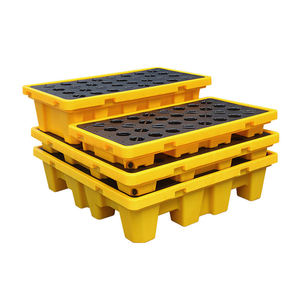 כבד <span class=keywords><strong>hdpe</strong></span> 4 תופים דליפת עבור נפט תעשייתית סיטונאית שמן הבלימה התעשייתית <span class=keywords><strong>hdpe</strong></span> משטחי דליפת פלסטיק