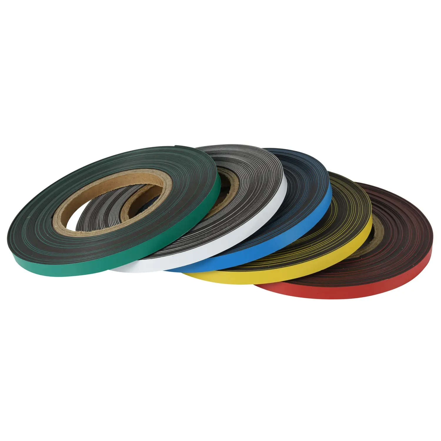 Tiras magnéticas coloridas Dry Apagar e Rolls Write On Wipe Off Magnetic Ribbon Tape Melhor fita magnética Whiteboard para professores