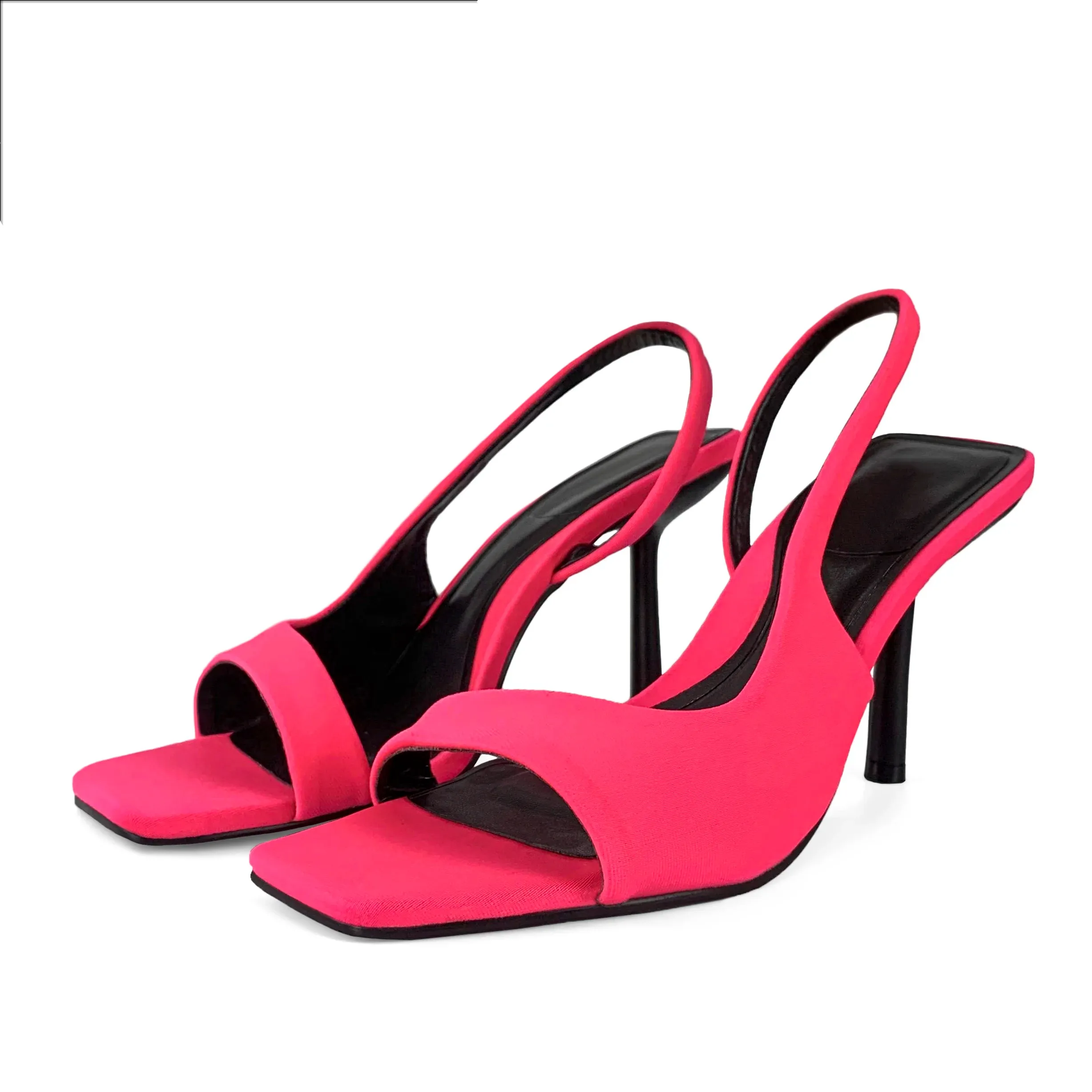Sandálias de couro de salto alto personalizadas para mulheres, chaussures elegantes e elegantes de verão para noivas, chaussures clássicos e intemporais