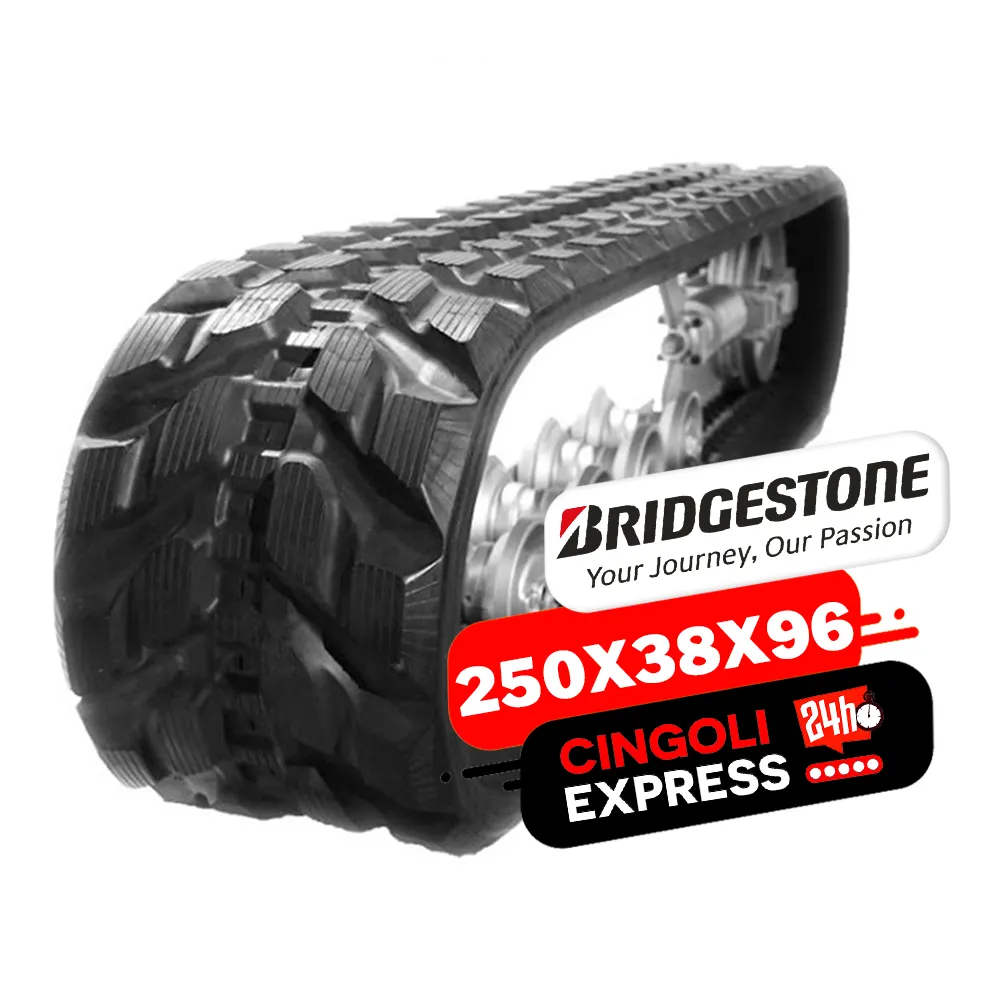BRIDGESTONE High Quality Tracks Long Life 250x38x96 for Mini Excavator Loader