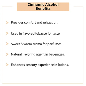 Sıcak satış 99% min Cinnamyl alkol yüksek konsantrasyon toptan fiyat sinnamik alkol CAS alkol hidroksibenzen eter