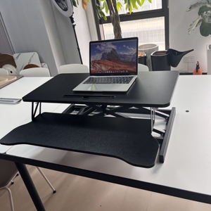 Escritorio de ordenador moderno, minimalista y de alta gama para oficina en casa, escritorio de ordenador ajustable en altura - Product Image 6